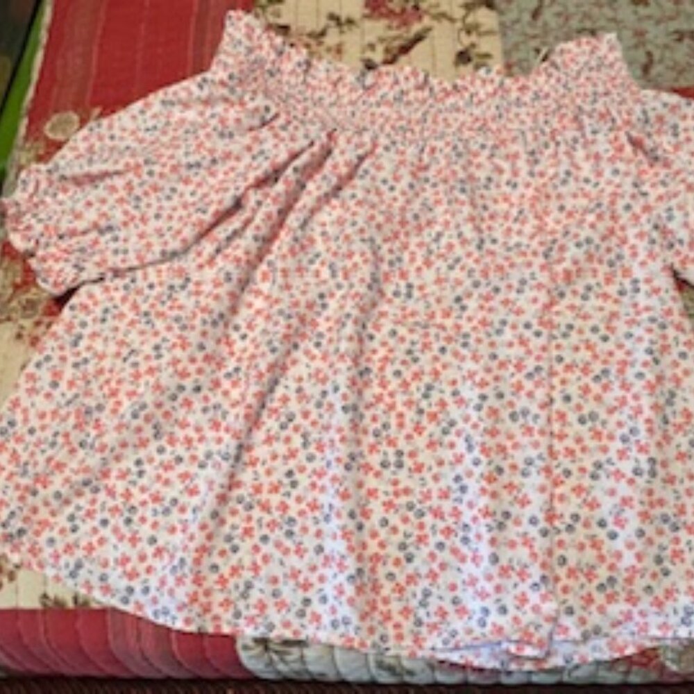 LOFT Floral Off-the Shoulder Blouse